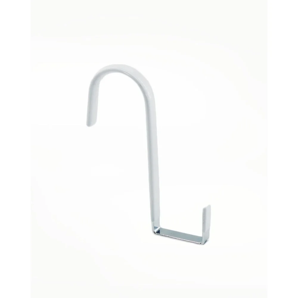 4 Pack DkOvn Over The Door Bag Hooks White Metal